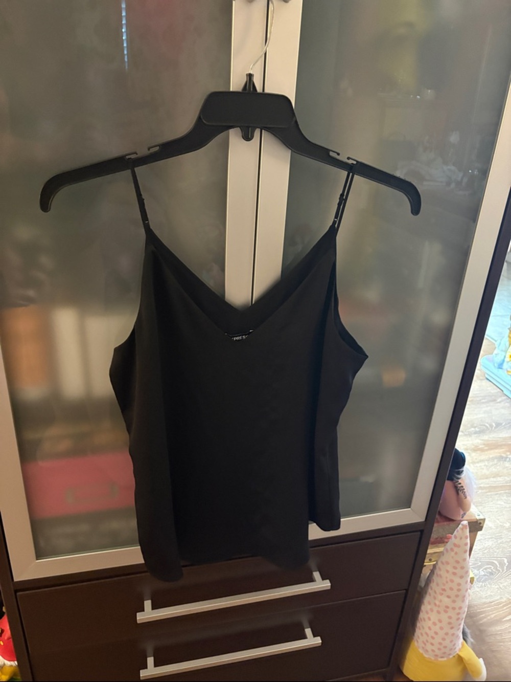 Express Black V-Neck Spaghetti Strap Camisole